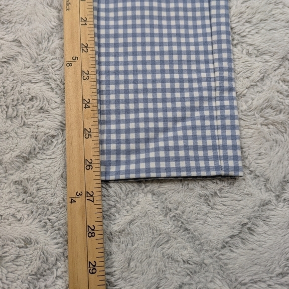 Rag & Bone Pants Women's 4 Blue White Gingham Check Simone Stretch Equestrian  - Picture 6 of 9